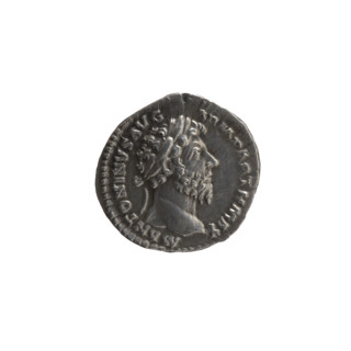 Denarius, Marcus Aurelius (121–180; Roman emperor 161–180), issuer: Marcus Aurelius. Obverse: Head