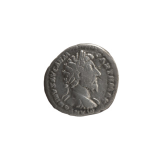 Denarius of Marcus Aurelius (121–180; Roman emperor 161–180), 166–167. Obverse: Bust of Marcus