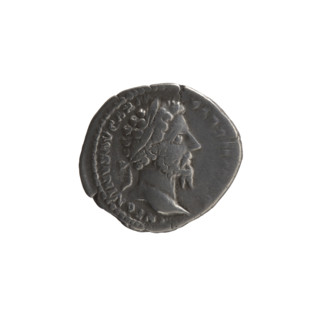 Denarius, Marcus Aurelius (121–180; Roman emperor 161–180), issuer Marcus Aurelius; obverse: head
