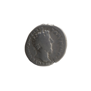 Denarius of Marcus Aurelius (121–180; Roman emperor 161–180), 166–167, Rome. Obverse: Head of