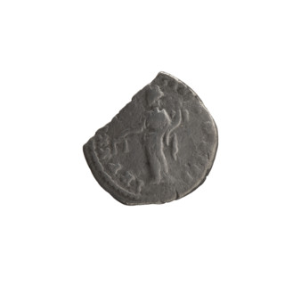 Denarius of Marcus Aurelius (121–180; Roman emperor 161–180). Obverse: Head of Marcus Aurelius with