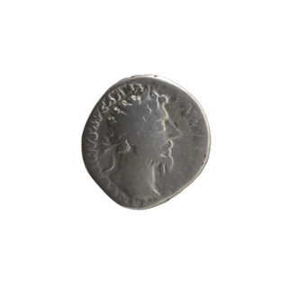 Denarius of Marcus Aurelius (121–180; Roman emperor 161–180), issuer Marcus Aurelius; obverse: head