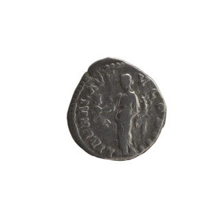 Denarius of Marcus Aurelius (121–180; Roman emperor 161–180), issuer Marcus Aurelius. Obverse: Head