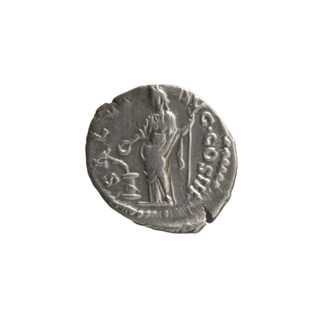 Denarius, Marcus Aurelius (121–180; Roman emperor 161–180), issuer Marcus Aurelius; obverse: head