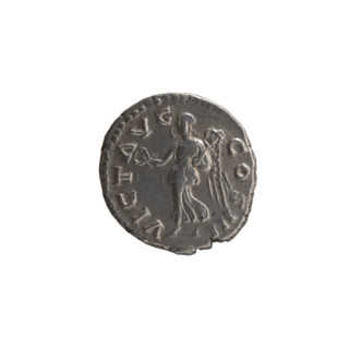 Denarius of Marcus Aurelius (121–180; Roman emperor 161–180), 169–170 CE. Obverse: head of Marcus