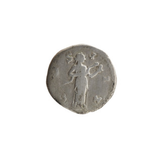 Denarius, Marcus Aurelius (121–180; Roman emperor 161–180). Obverse: head of Marcus Aurelius in a