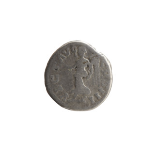 Denarius of Marcus Aurelius (121–180; Roman emperor 161–180), 169–170. Obverse: Head of Marcus