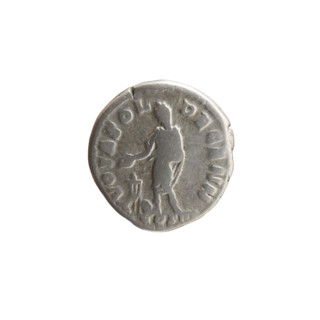 Denarius of Marcus Aurelius (121–180; Roman Emperor 161–180). Obverse: Head of Marcus Aurelius with