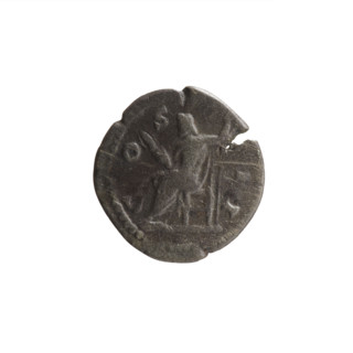 Denarius, Marcus Aurelius (121–180; Roman emperor 161–180). Obverse: Head of Marcus Aurelius in a