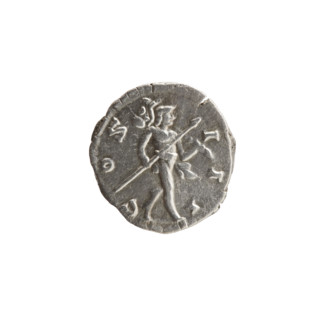 Denarius; issuer: Marcus Aurelius (121–180; Roman emperor 161–180). Obverse: Head of Marcus