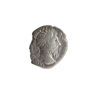 Denarius, Marcus Aurelius (121–180; Roman emperor 161–180), issuer Marcus Aurelius — obverse: head