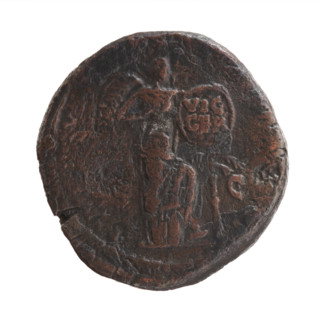 Sestertius of Marcus Aurelius (121–180; Roman emperor 161–180), issuer: Marcus Aurelius. Obverse: