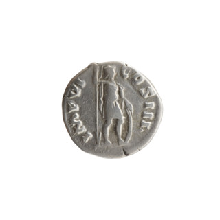 Denarius of Marcus Aurelius (121–180; Roman emperor 161–180), 171–172. Obverse: Head of Marcus
