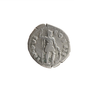 Denarius, Marcus Aurelius (121–180; Roman emperor 161–180), 171–172. Obverse: Head of Marcus