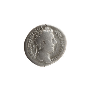 denarius, Marcus Aurelius (121–180; Roman emperor 161–180), issuer; iconography: branches,