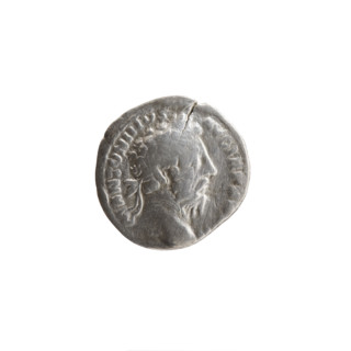 Denarius, Marcus Aurelius (121–180; Roman emperor 161–180), issuer: Marcus Aurelius; obverse: head