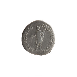 Denarius of Marcus Aurelius (121–180; Roman emperor 161–180), 173–174. Obverse: Head of Marcus