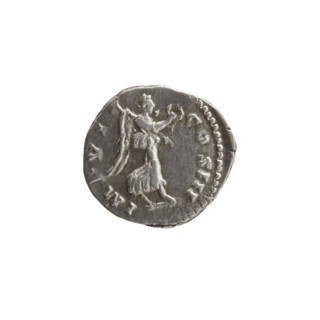 Denarius, Marcus Aurelius (121–180; Roman emperor 161–180), 173–174. Obverse: Head of Marcus
