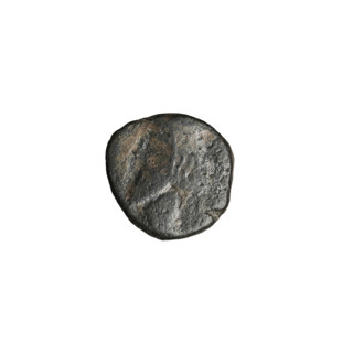Bronze coin of Artabanos II (king of Parthia; 10–40 AD). Obverse: bust of Artabanos II facing left,