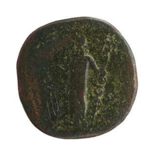 Sestertius of Marcus Aurelius (121–180; Roman emperor 161–180), issuer: Marcus Aurelius. Obverse: