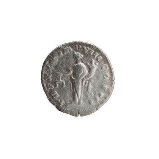 Denarius of Marcus Aurelius (121–180; Roman emperor 161–180), 175–176. Obverse: Head of Marcus