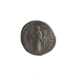 Denarius, Marcus Aurelius (121–180; Roman emperor 161–180), issuer. Obverse: Head of Marcus