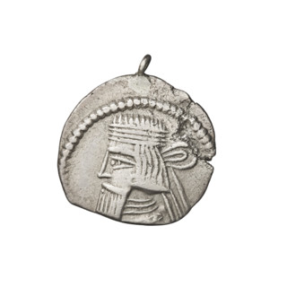 Drachma of Gotarzes II (King of the Parthians; 40–51). Obverse: bust of Gotarzes II facing left,