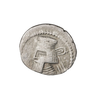 Subaeratus drachma, Gotarzes II (King of the Parthians; 40–51). Obverse: bust of Gotarzes II left,