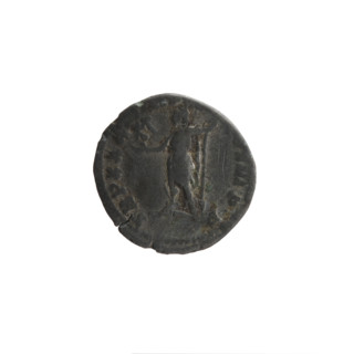 Denarius (forgery) of Marcus Aurelius (121–180; Roman emperor 161–180). Obverse: Head of Marcus