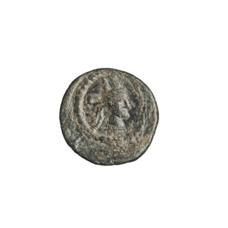 Bronze coin of Gotarzes II (King of the Parthians; reign 40–51). Obverse: diademed head of Gotarzes