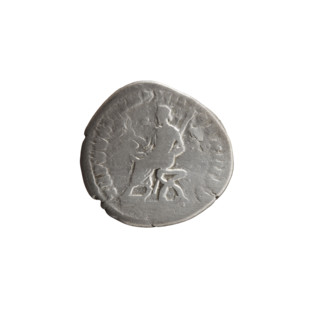 Denarius of Marcus Aurelius (121–180; Roman emperor 161–180). Obverse: Head of Marcus Aurelius with