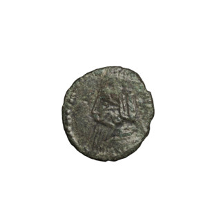 Bronze coin of Gotarzes II (king of the Parthians; 40–51). Obverse: head of Gotarzes II in diadem