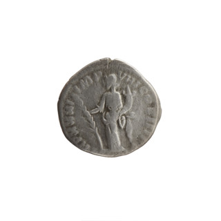 Denarius of Marcus Aurelius (121–180; Roman emperor 161–180). Obverse: head of Marcus Aurelius in