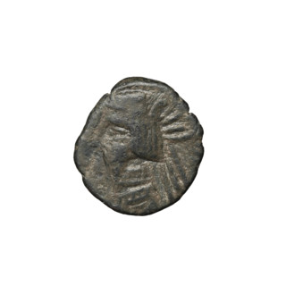 Bronze coin of Gotarzes II (king of the Parthians; 40–51). Obverse: head of Gotarzes II in diadem