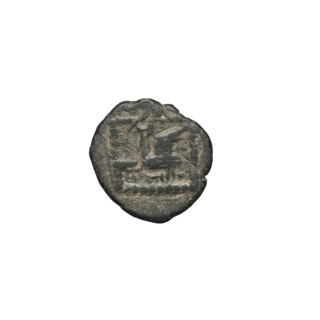 Bronze coin of Gotarzes II (king of the Parthians; reign 40–51). Obverse: diademed head of Gotarzes