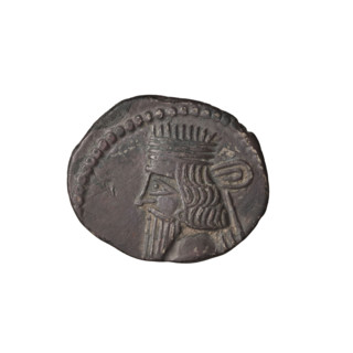 Drachma, Vologases I (51–79). Obverse: bust of Vologases I wearing a diadem, king facing left.