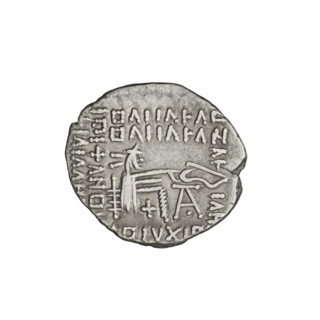 Drachma, Vologases I (51–79). Obverse: bust of Vologases I wearing a diadem, king facing left.