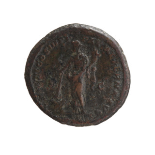 Marcus Aurelius (121–180; Roman emperor 161–180), issuer. Obverse: Bust of Marcus Aurelius in