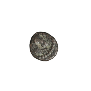 Bronze coin of Vologases I (51–79). Obverse: head of Vologases I wearing a diadem, face turned to