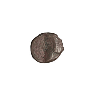 Bronze coin of Vologases I (51–79). Obverse: bust of Vologases I wearing a diadem, face turned to