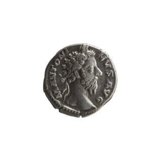 Denarius, Marcus Aurelius (121–180; Roman emperor 161–180), issuer. Aw: Head of Marcus Aurelius in