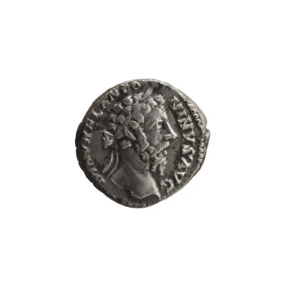 Denarius, Marcus Aurelius (121–180; Roman emperor 161–180), issuer Marcus Aurelius; obverse: head