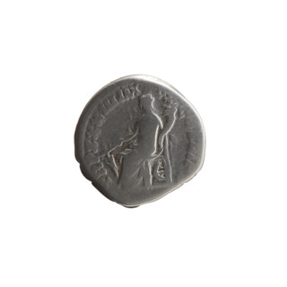 Denarius; issuer: Marcus Aurelius (121–180; Roman emperor 161–180). Obverse: Head of Marcus