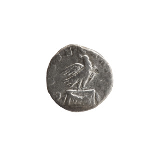 Denarius, posthumous issue for Marcus Aurelius (121–180; Roman Emperor 161–180), issued by Commodus