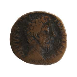sestertius (forgery), Marcus Aurelius (121–180; Roman emperor 161–180), posthumous, issuer: