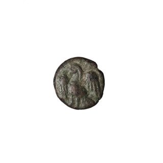 Bronze coin, Vologases III (105–147). Obverse: diademed head of Vologases III facing left. Reverse:
