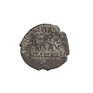 Drachma of Vologases V (191–208). Obverse: bust of Vologases V wearing a tiara, king facing left.