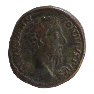 Sestertius, Marcus Aurelius (121–180; Roman emperor 161–180), posthumous; issuer: Commodus