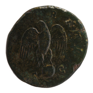 Sestertius, posthumous issue for Marcus Aurelius (121–180; Roman Emperor 161–180); issuer Commodus