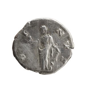 Denarius of Faustina the Younger (ca. 130–176; Roman empress 161–176; Augusta), 147–161 CE, Roman